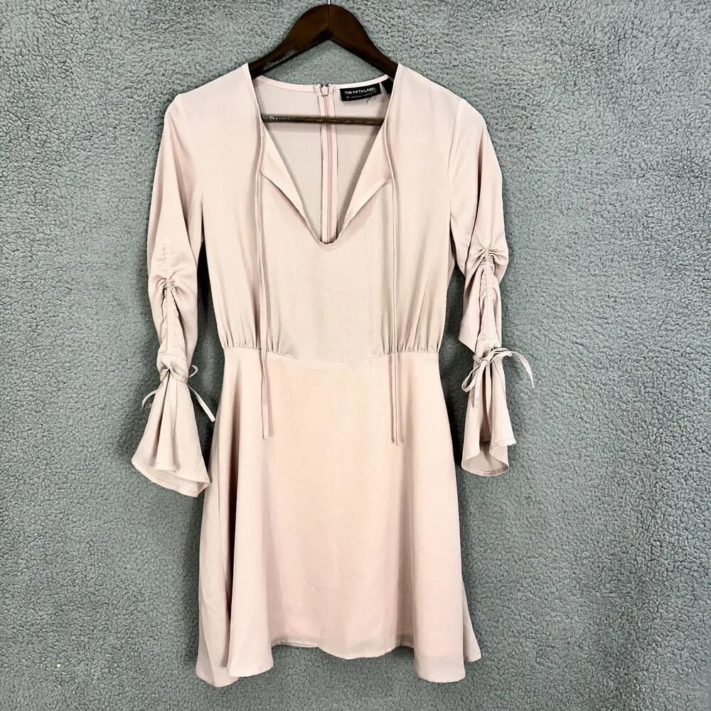 The Fifth Label mini fit flare dress womens XS‎ pink coquette ballet cottagecore